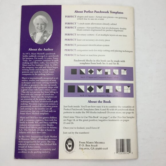 The Perfect Patchwork System Vol 1 Encyclopedia Patchwork Blocks Marti Michell - Picture 7 of 7